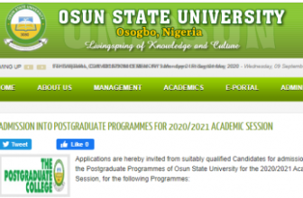 Osun State University Student Portal
