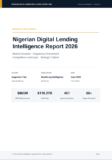 Nigerian Digital Lending Intelligence Report 2026